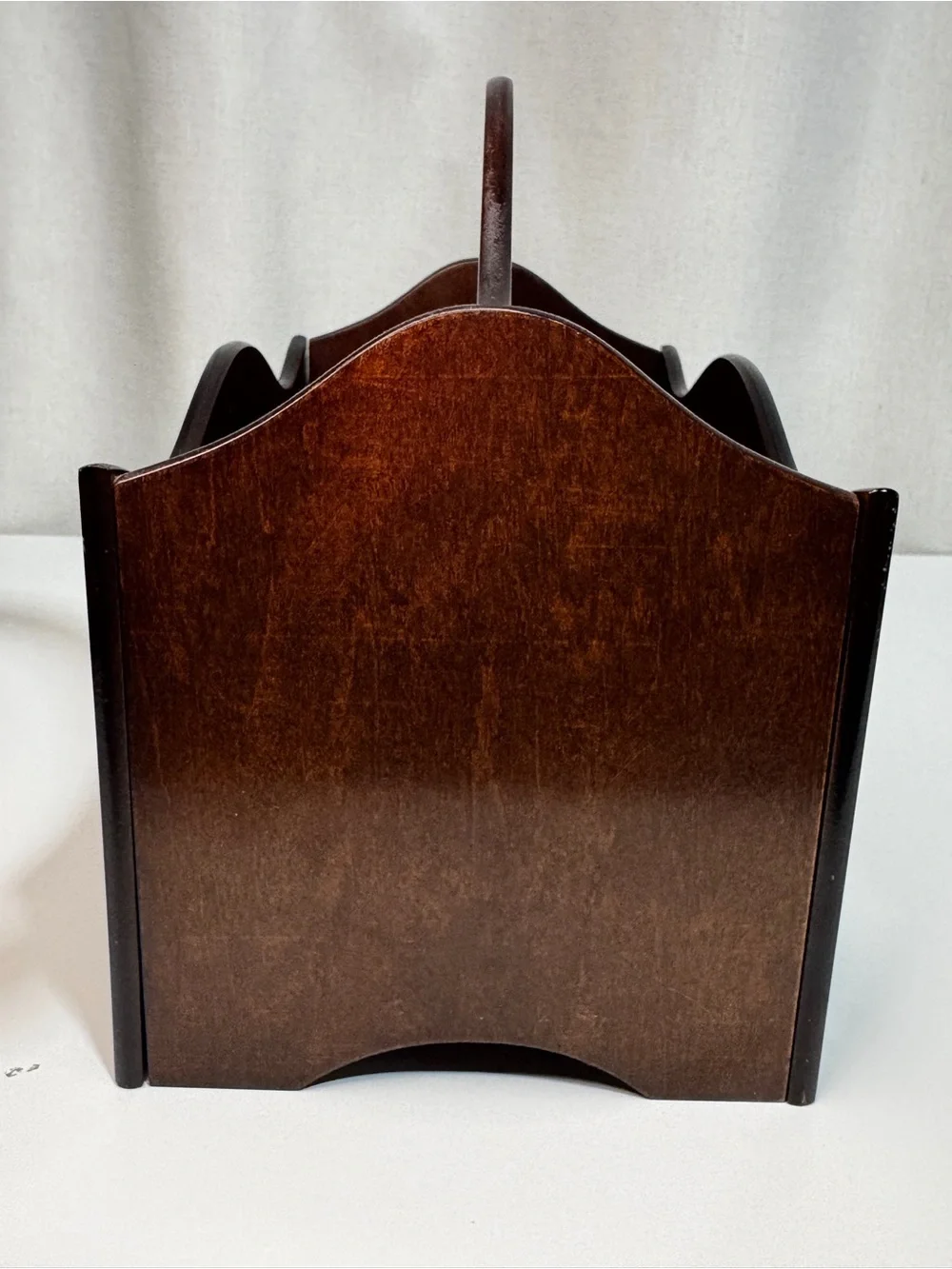 Small Wooden Rack by The Bombay Company 2 Compartments  Organizer Storage Decor